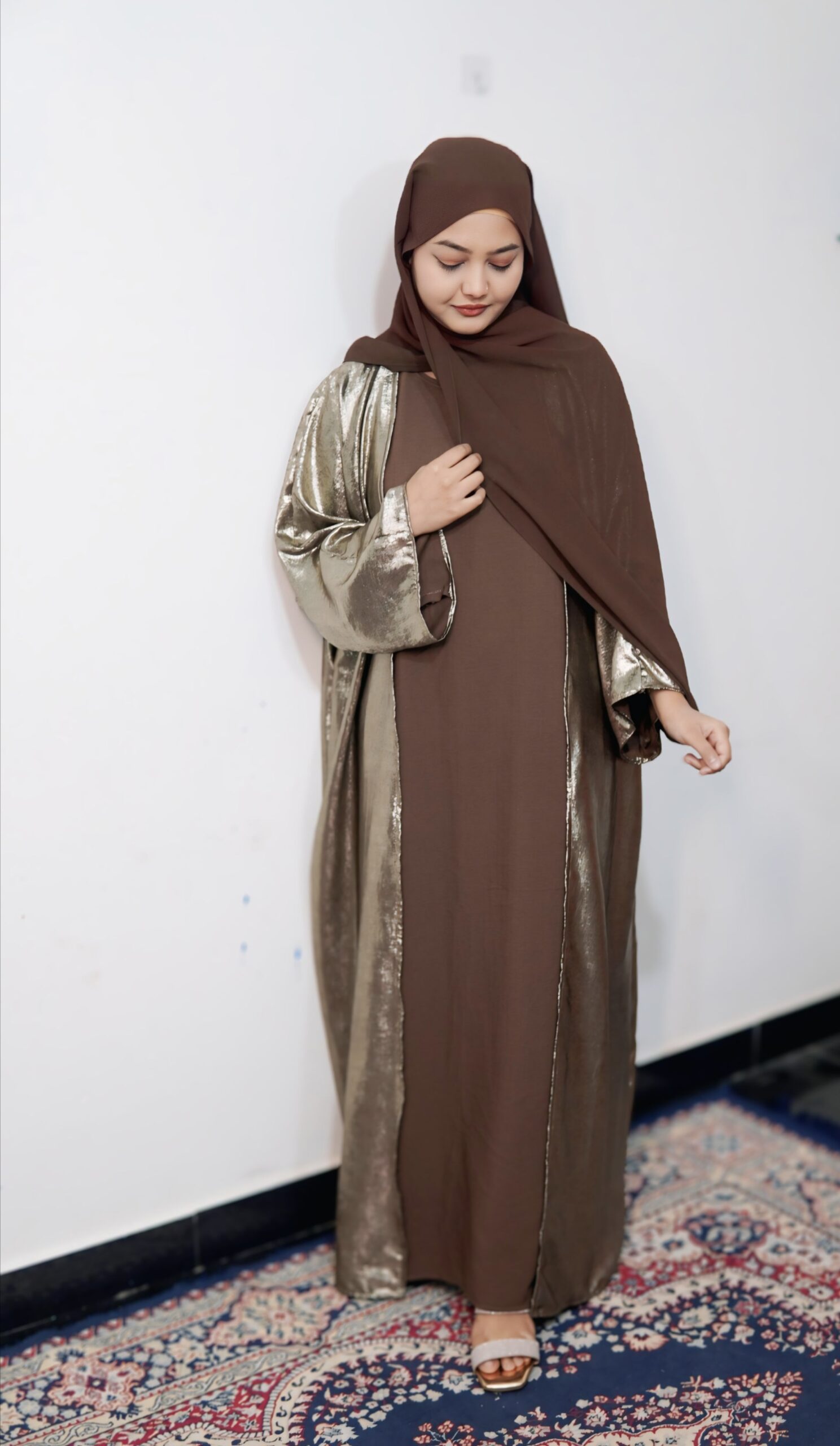 Elara Ombre Abayah – Bronze Mist - Image 2