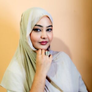 Rhinestone Hijab – Cream White