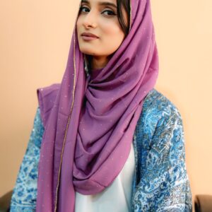 Rhinestone Hijab – Rose Pink