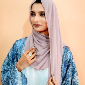 Rhinestone Hijab – Champagne Beige